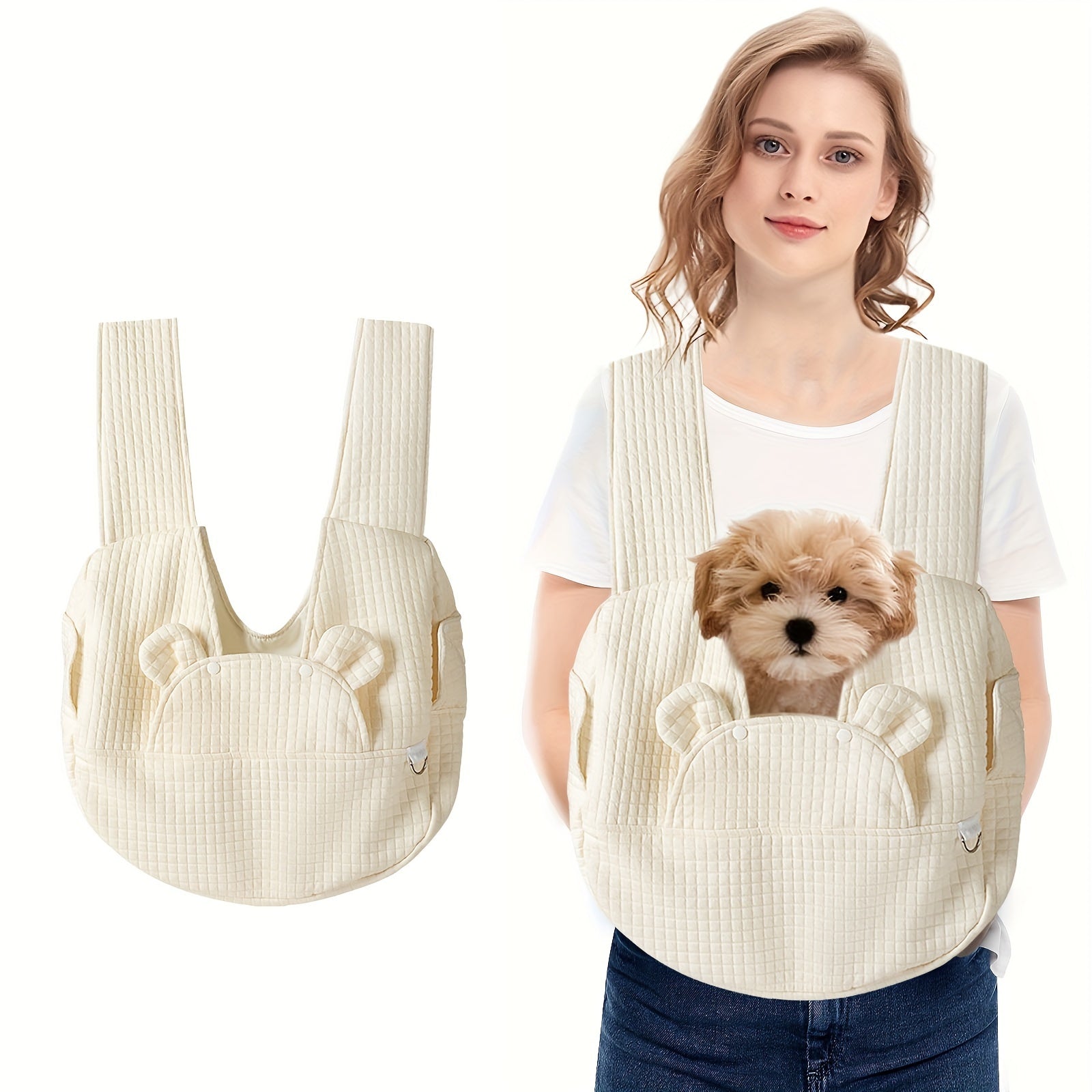 Quilted Teddy Carrier for Small Pets