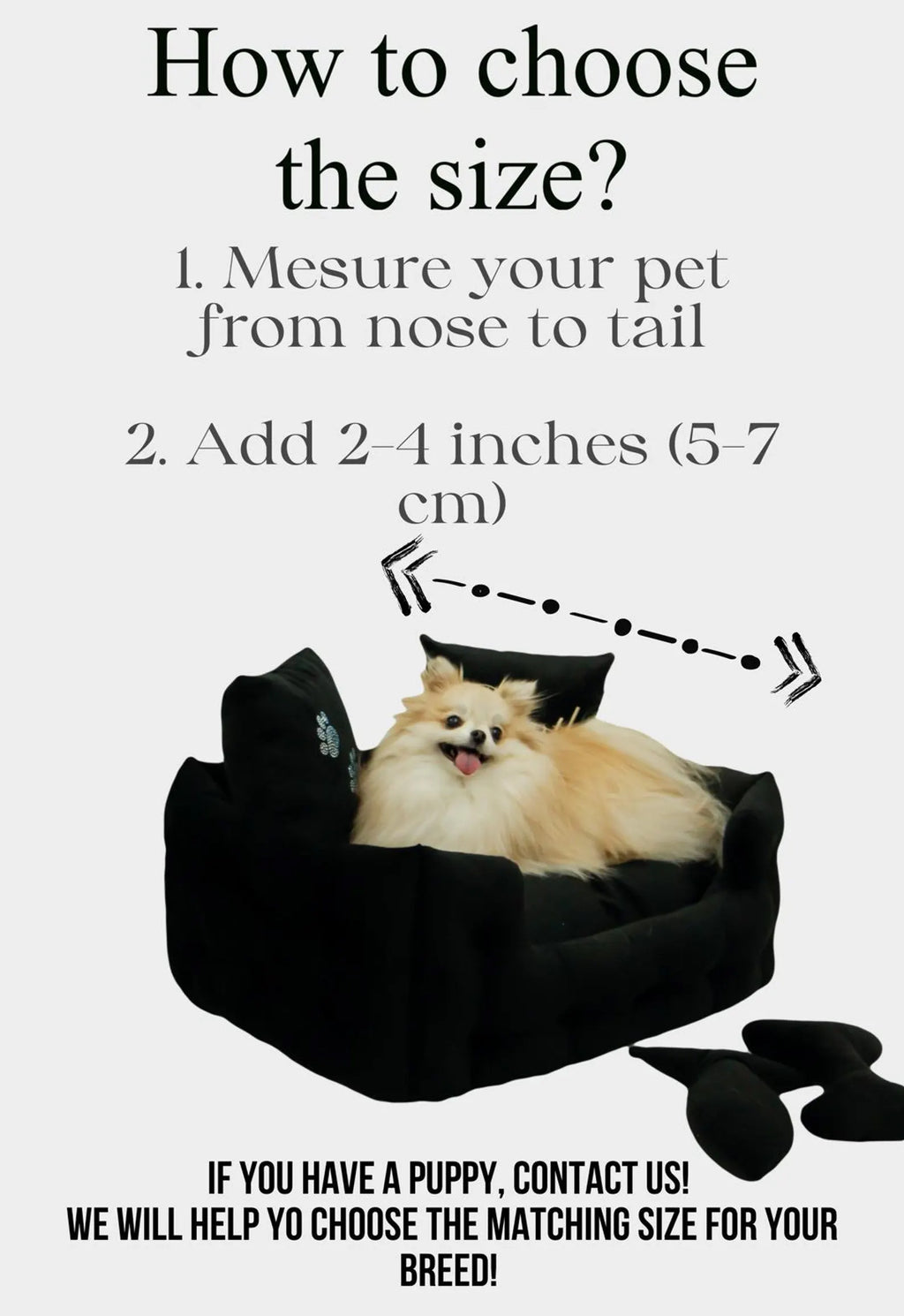 Velvet Dog Bed in Bronze