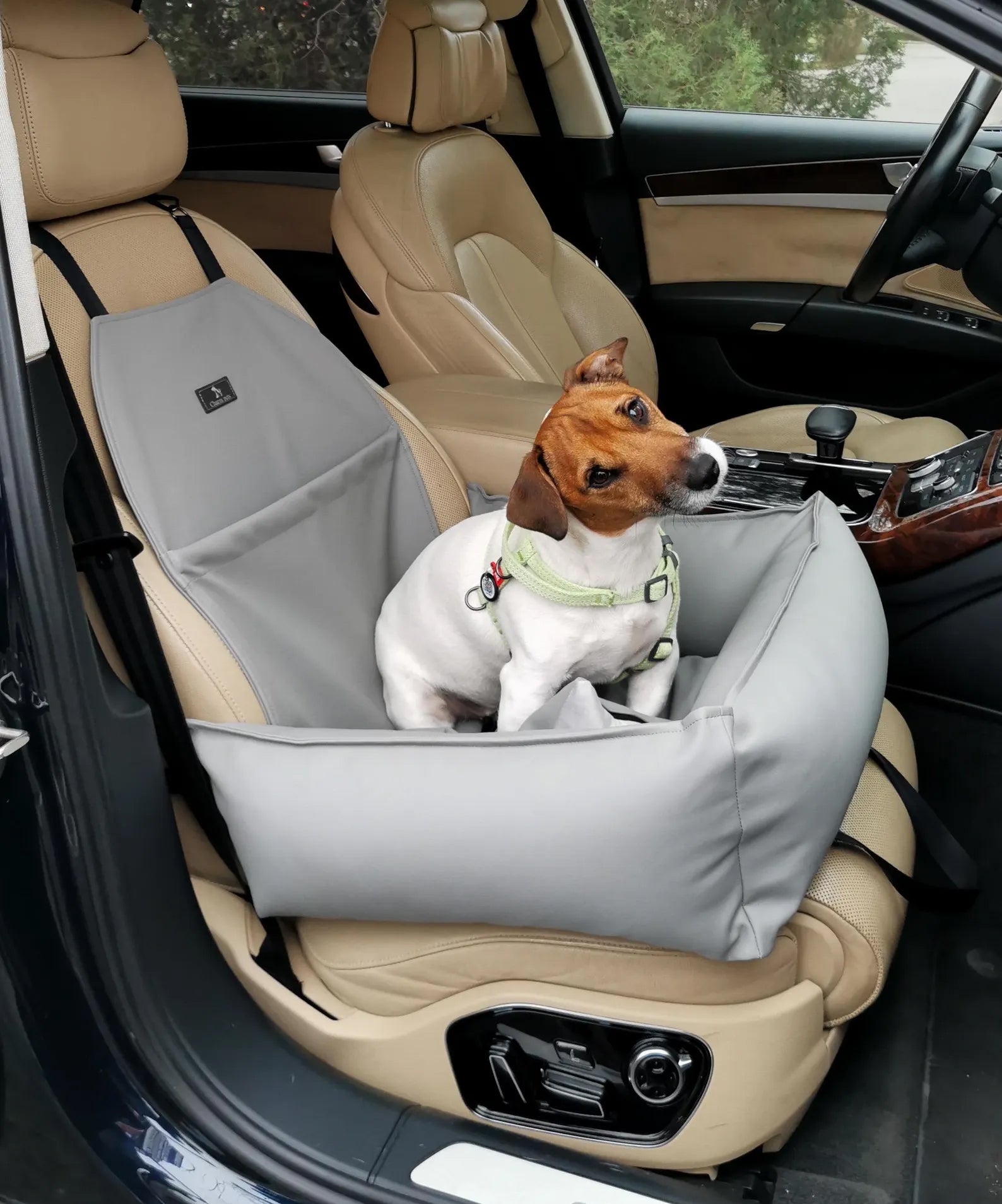 Dog Car Seat in Grey