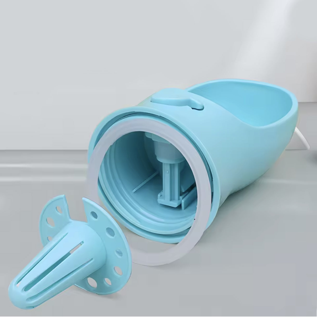 Portable Food and Water Dispenser Bottle in Blue