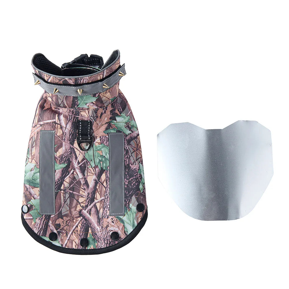 Protective Dog Vest for Small-Medium Dogs in Green Camouflage