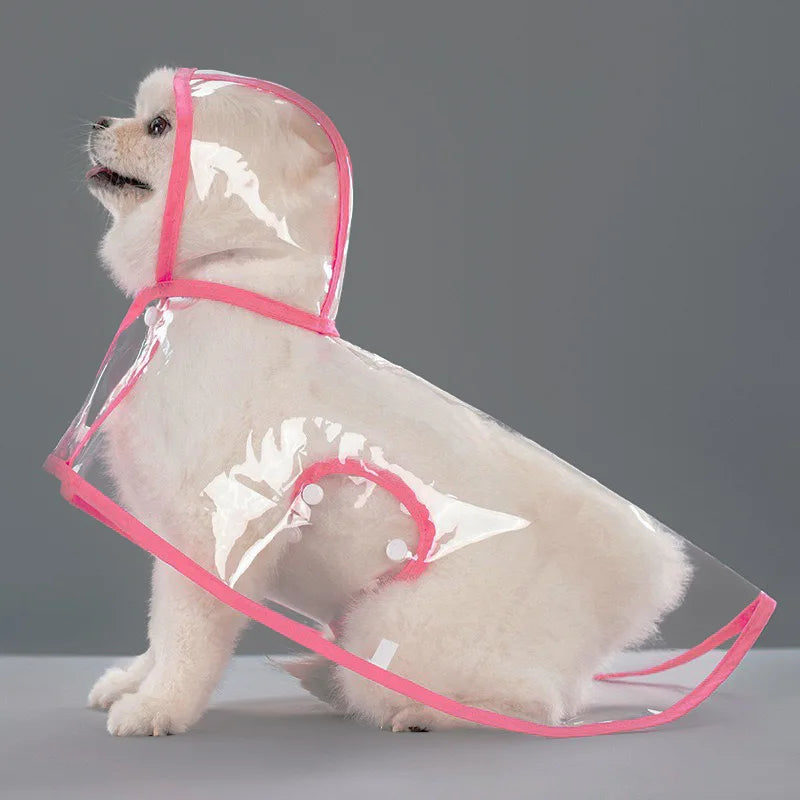 Transparent Dog Raincoat