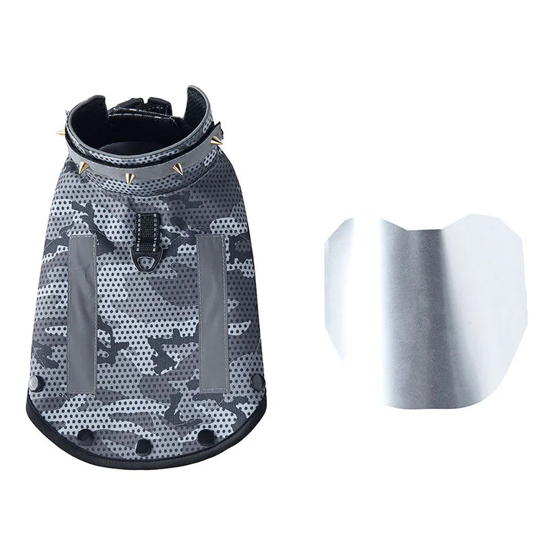 Protective Dog Vest for Small-Medium Dogs in Green Camouflage