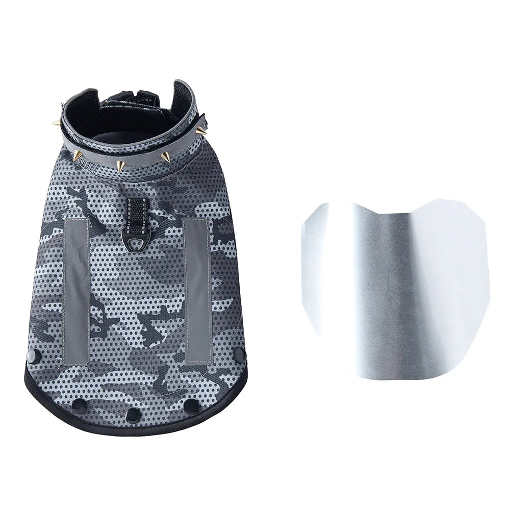 Protective Dog Vest for Small-Medium Dogs in Green Camouflage