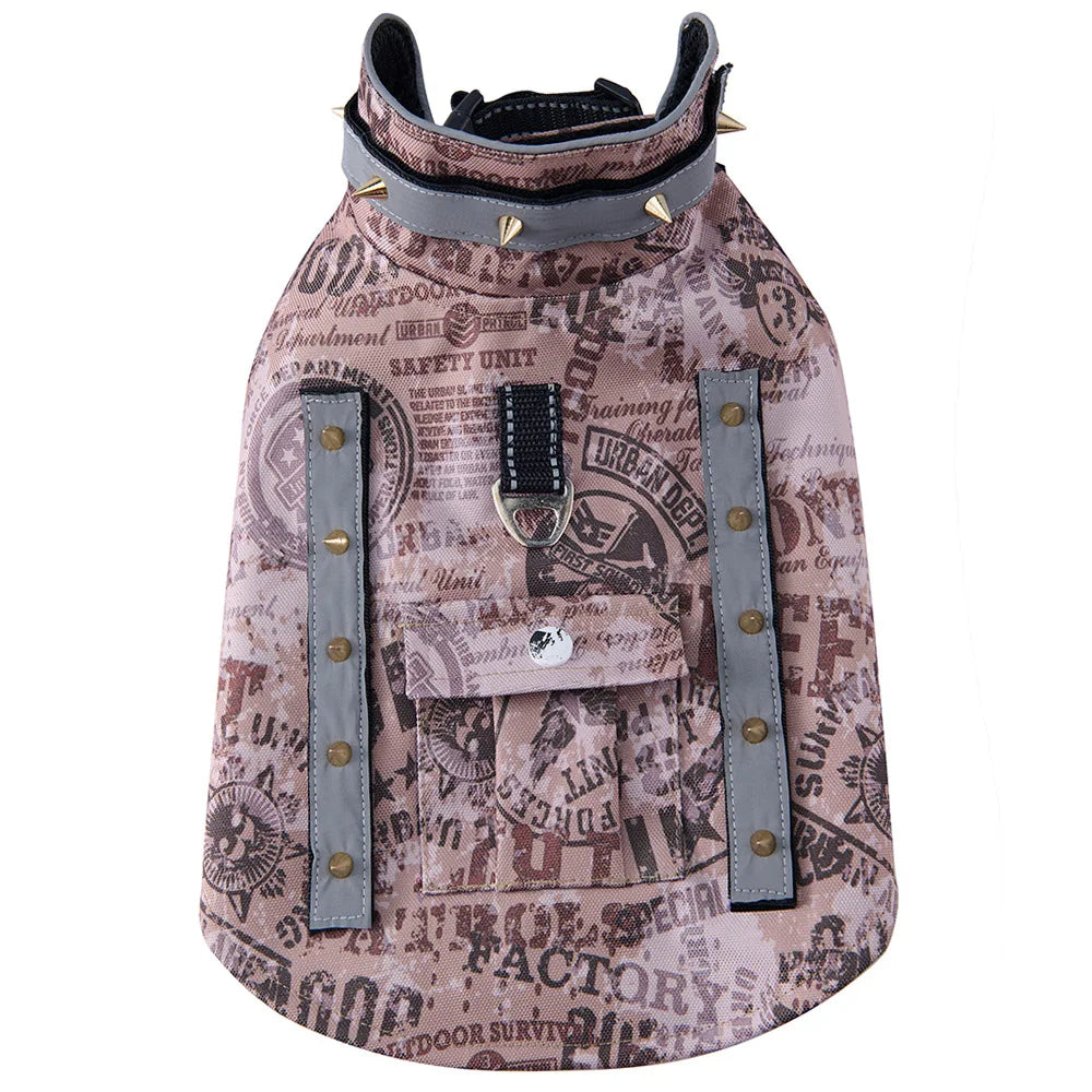 Protective Dog Vest for Small-Medium Dogs in Green Camouflage