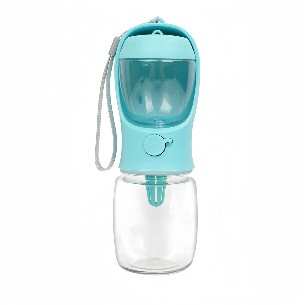 Portable Food and Water Dispenser Bottle in Blue