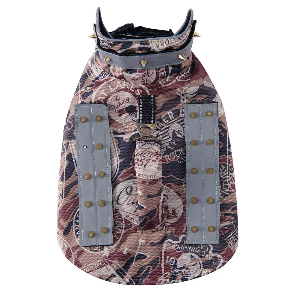 Protective Dog Vest for Small-Medium Dogs in Green Camouflage