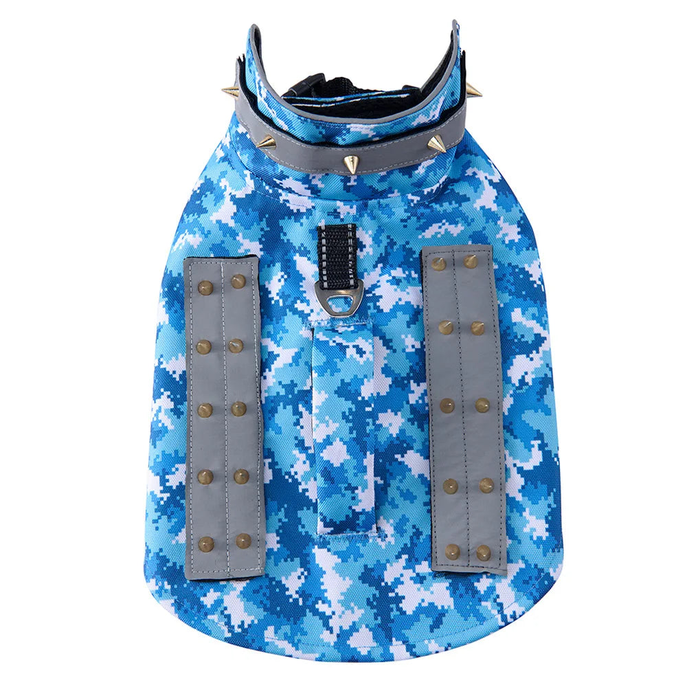 Protective Dog Vest for Small-Medium Dogs in Green Camouflage