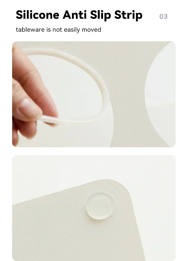 Double Ceramic Bowl on Iron Stand in Blush-White