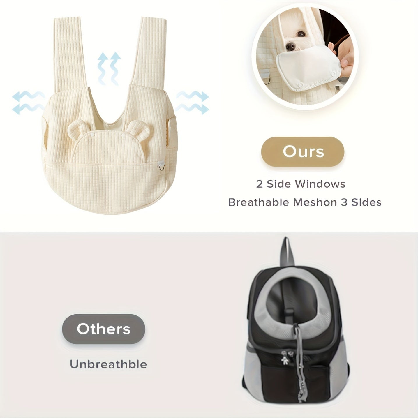 Quilted Teddy Carrier for Small Pets