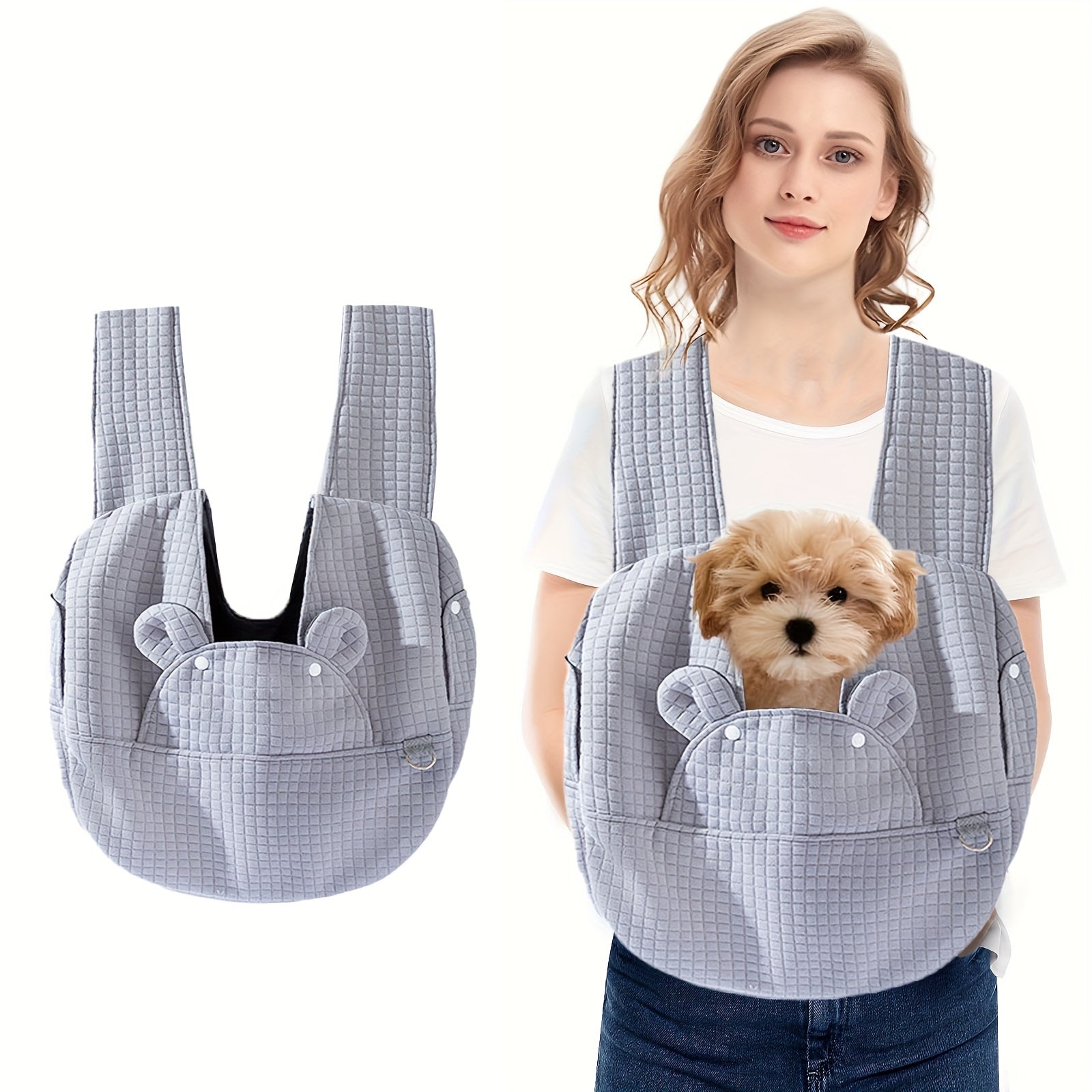 Quilted Teddy Carrier for Small Pets